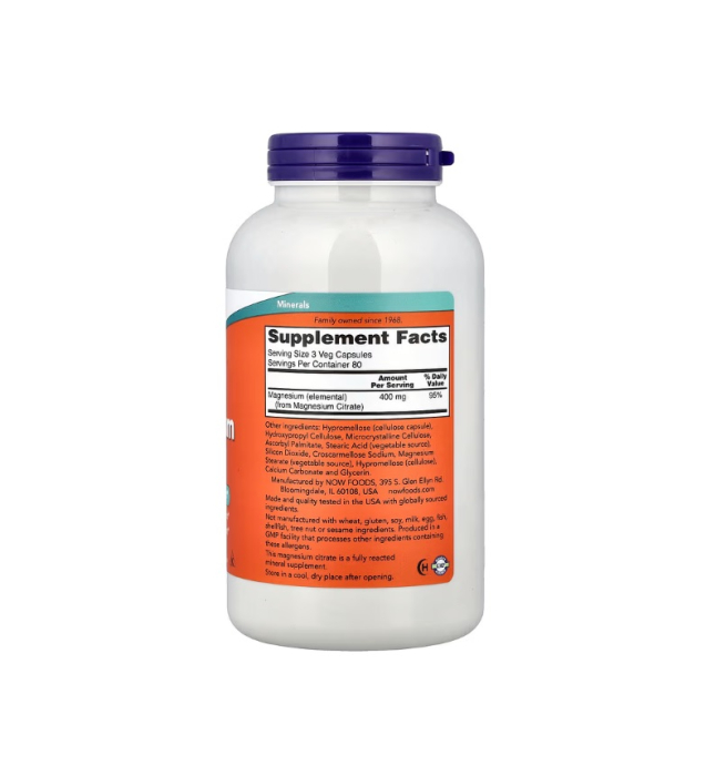 Magnesium Citrate 240 capsule - NOW Foods [2]