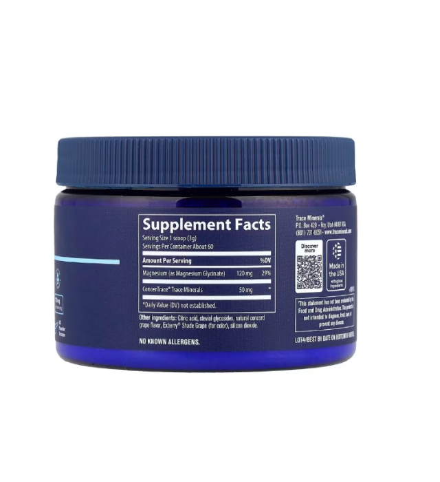 Magnesium Glycinate Powder Grape 180g - Trace Minerals [2]