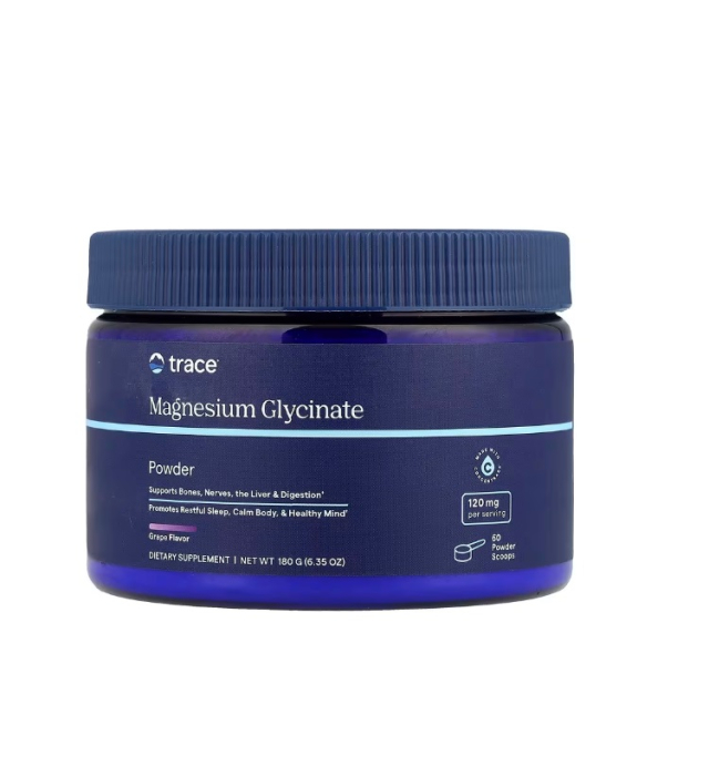 Magnesium Glycinate Powder Grape 180g - Trace Minerals [1]