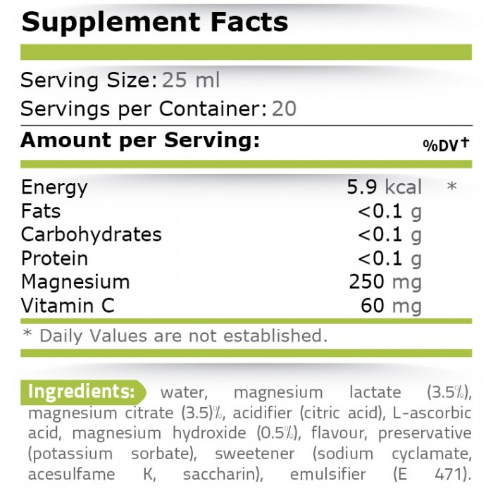 Magnesium Liquid + Vitamin C, Capsuni, 20 fiole x 25 ml. - Pure Nutrition [2]