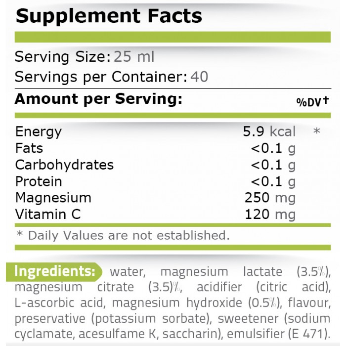 Magneziu Lichid + Vitamina C 1000 ml Cherry - Pure Nutrition [2]