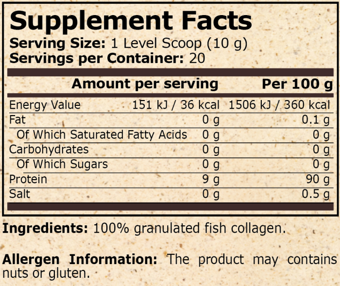 Marine Collagen Unflavored 200 grame - Pure Nutrition USA [2]