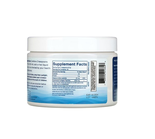 Marine Collagen with Vitamin C Strawberry 150 g -  Nordic Naturals [2]