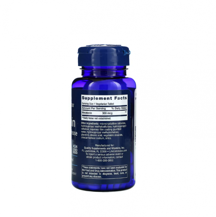 Melatonin 6 Hour Timed Release 300mcg 100 Tablete - Life Extension [2]