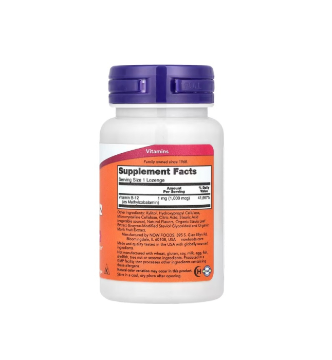 Methyl B-12 1000mcg 100 comprimate - NOW Foods [2]