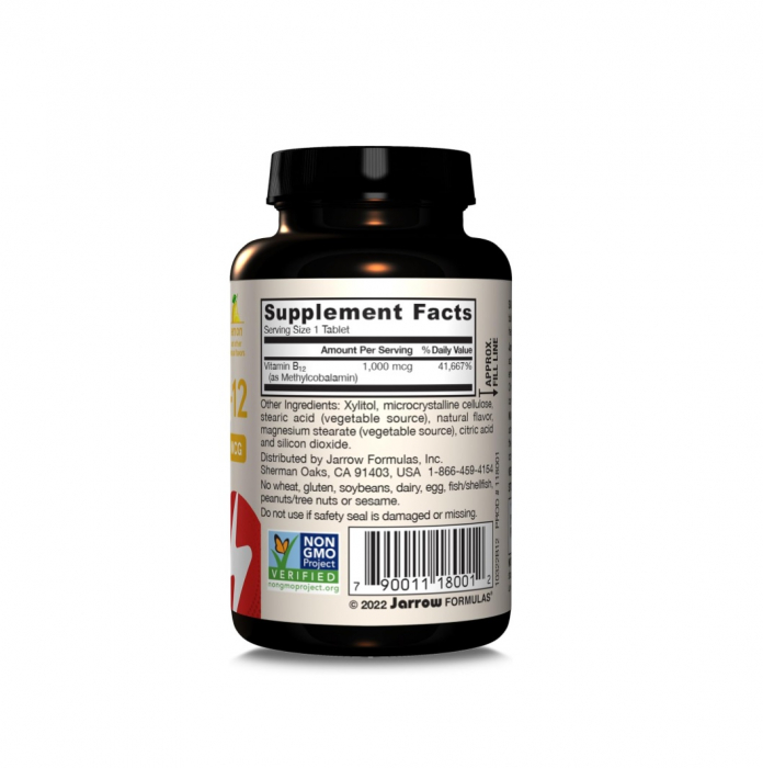Methyl B-12 1000mcg Lemon 100 tablete - Jarrow Formulas [2]