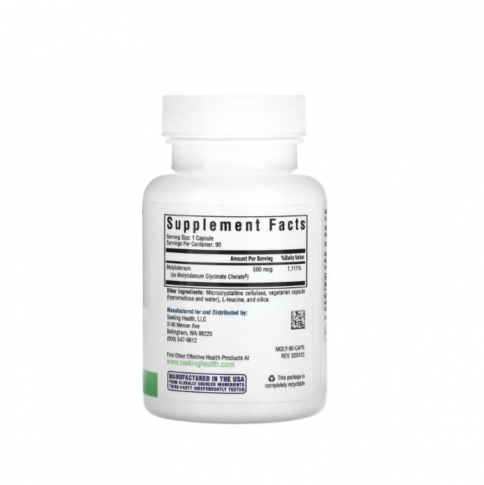 Molybdenum 500mcg 90 Capsule - Seeking Health [2]