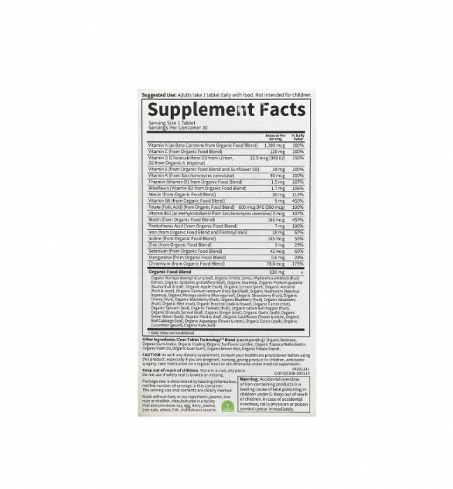 Mykind Prenatal Once Daily 30 tablete vegetale - Garden of Life [2]