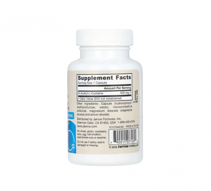 N-A-C 500mg 60 capsule vegetale - Jarrow Formulas [2]