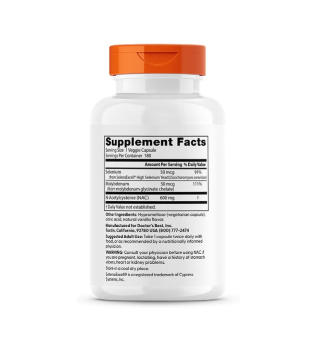 NAC Detox Regulators 180 Capsule - Doctor's Best [2]