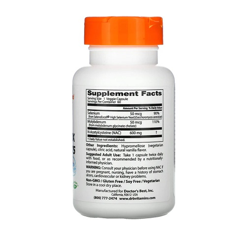 NAC Detox Regulators 60 Capsule - Doctor's Best [2]