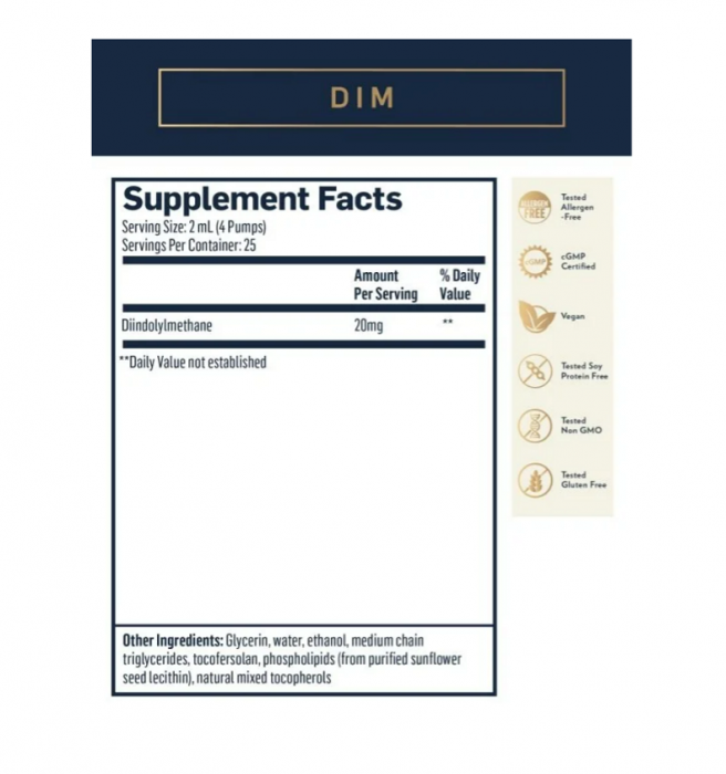Nanoemulsified DIM lipozomal 50ml Quicksilver Scientific [2]