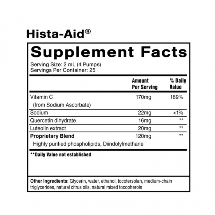 Nanoemulsified Hista-Aid 50ml - Quicksilver Scientific [2]
