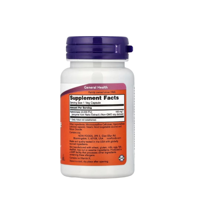 Nattokinase 100 mg 60 capsules - NOW Foods [2]