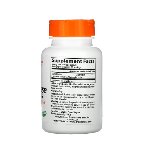 Nattokinase 2000 FUs 90 Capsule - Doctor's Best [2]