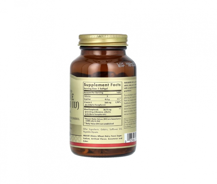 Naturally Sourced Vitamin E 268 mg ( 400 IU) 100 capsule moi - Solgar [2]