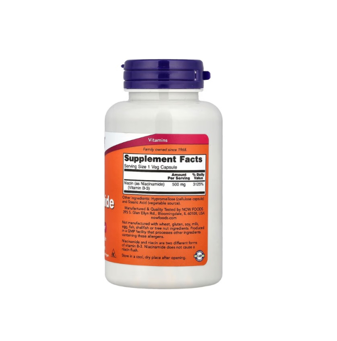 Niacinamide 500mg 100 capsule - NOW Foods [2]