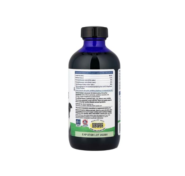 Omega-3 Pet pentru caini talie medie si mare 237 ml - Nordic Naturals [2]