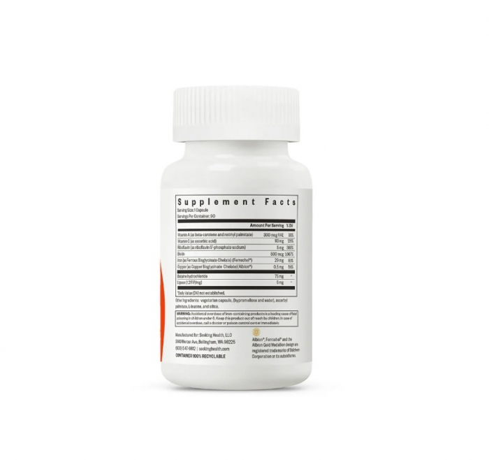 Optimal Iron plus cofactori 90 capsule - Seeking Health [2]