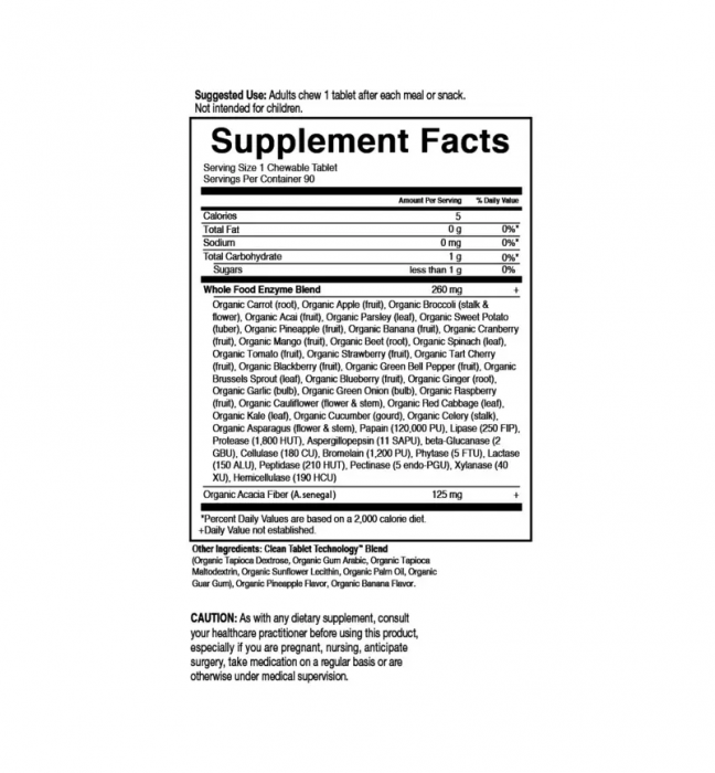 Organic Digest+ Dr. Formulated Enzymes, Tropical Fruit 90 Capsule - Garden of Life [2]