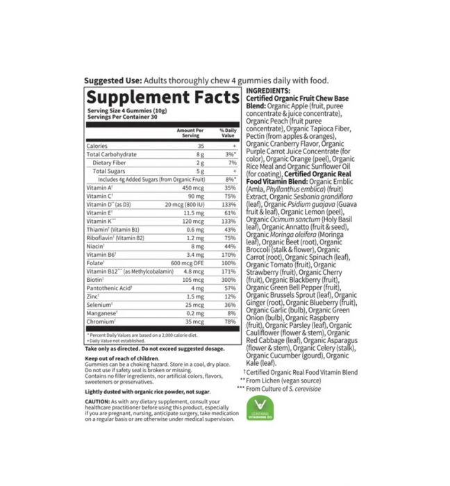 Organics Prenatal Multi Berry 120 jeleuri - Garden of Life [2]
