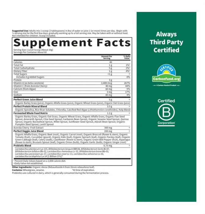 Perfect Food Super Green Formula 600g - Garden of Life [2]