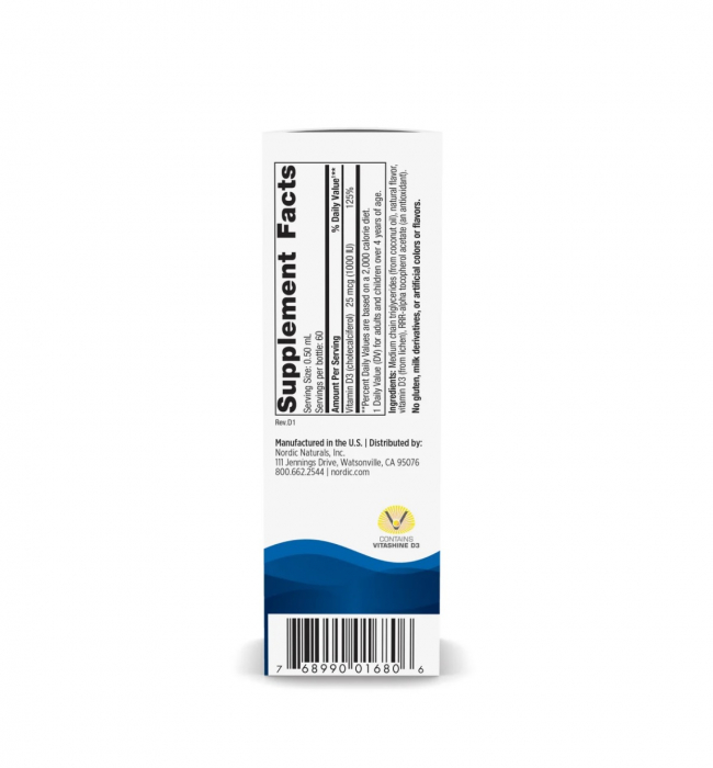 Plant-Based Liquid Vitamin D3 1000IU 30ml - Nordic Naturals [2]