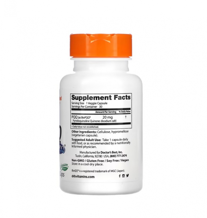 PQQ 20mg 30 capsule - Doctor's Best [2]