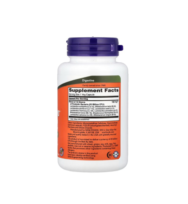 Probiotic-10 25 Billion 100 capsule - NOW Foods [2]