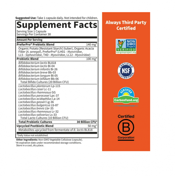 Probiotics 30 Billion 30 Mini Vegetarian Capsules - Garden of Life [2]