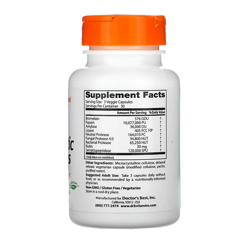 Proteolytic Enzymes Delayed Release 90 Capsule - Doctor's Best [2]