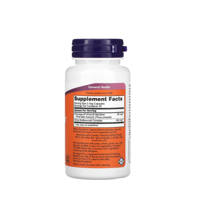 Pycnogenol 30mg 60 capsule - NOW Foods [2]