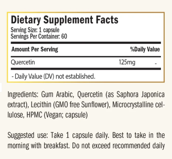 Quercetin Liposomal 125mg 60 capsule - Purovitalis [2]
