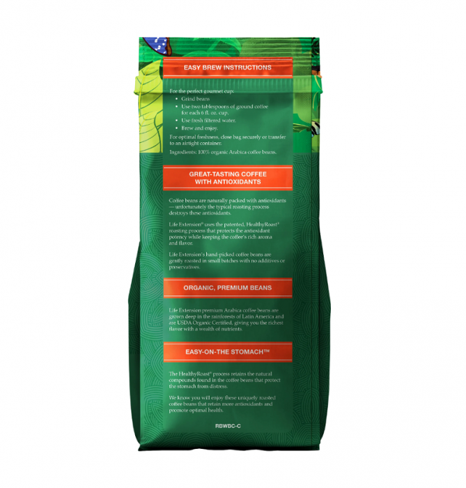 Rainforest Blend Antioxidant Coffee 340g - Life Extension [2]