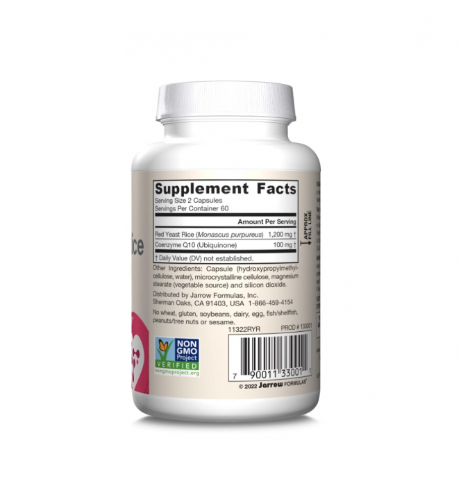 Red Yeast Rice + CoQ10 120 Capsule - Jarrow Formulas [2]