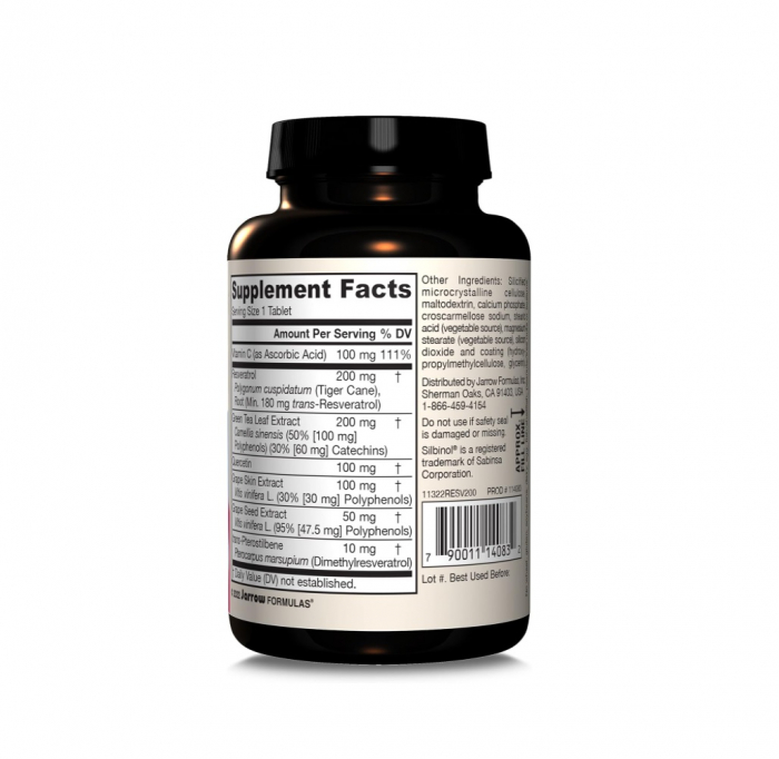 Resveratrol Synergy 200mg 60 tablete - Jarrow Formulas [2]