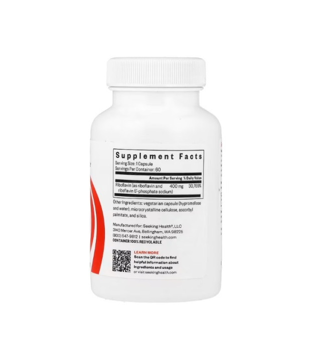 Riboflavin 400mg 60 capsule - Seeking Health [2]