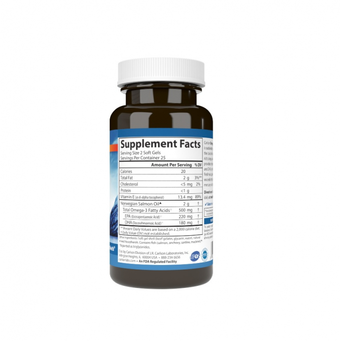 Salmon Oil 500mg Omega-3s 180 + 50 capsule moi - Carlson [2]