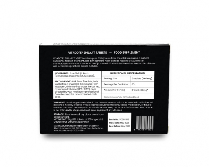 Shilajit Tablets 120 tablete - Vitadote [2]