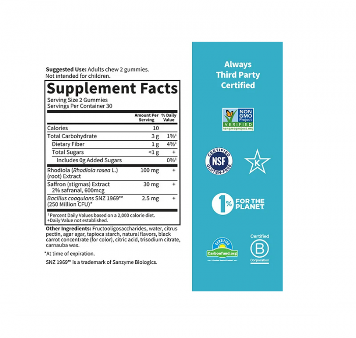 Stress Relief Gummies Berry 60 Gummies - Garden of Life [2]