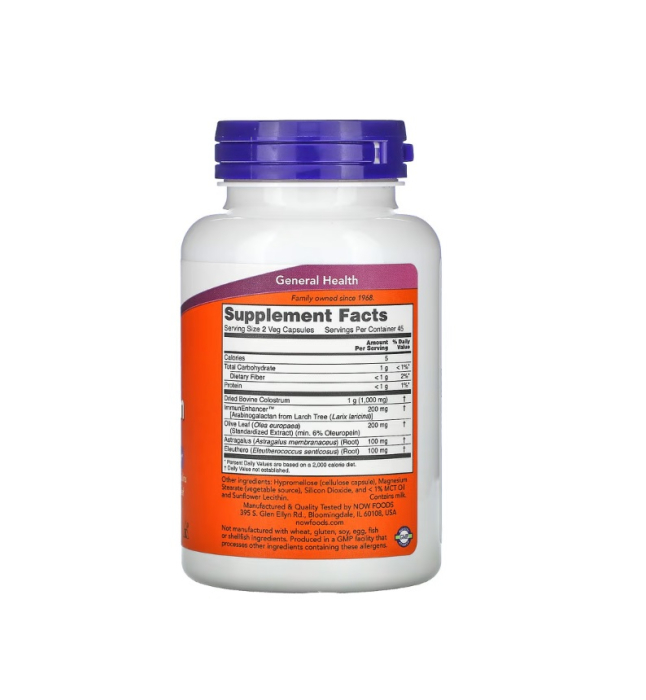 Super Colostrum 500mg 90 capsule - Now Foods [2]