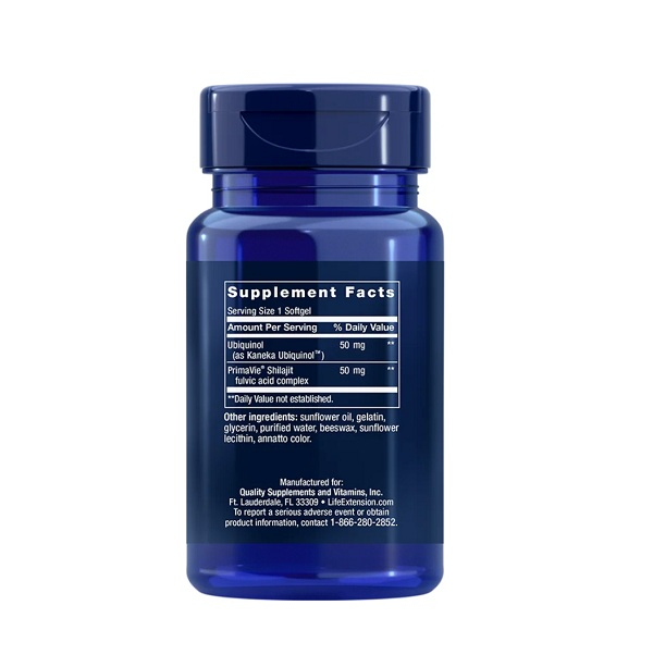 Super Ubiquinol CoQ10 50mg with Enhanced Mitochondrial Support 100 capsule - Life Extension [2]