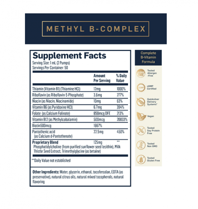 Liposomal Methyl B-Complex Quicksilver Scientific [2]