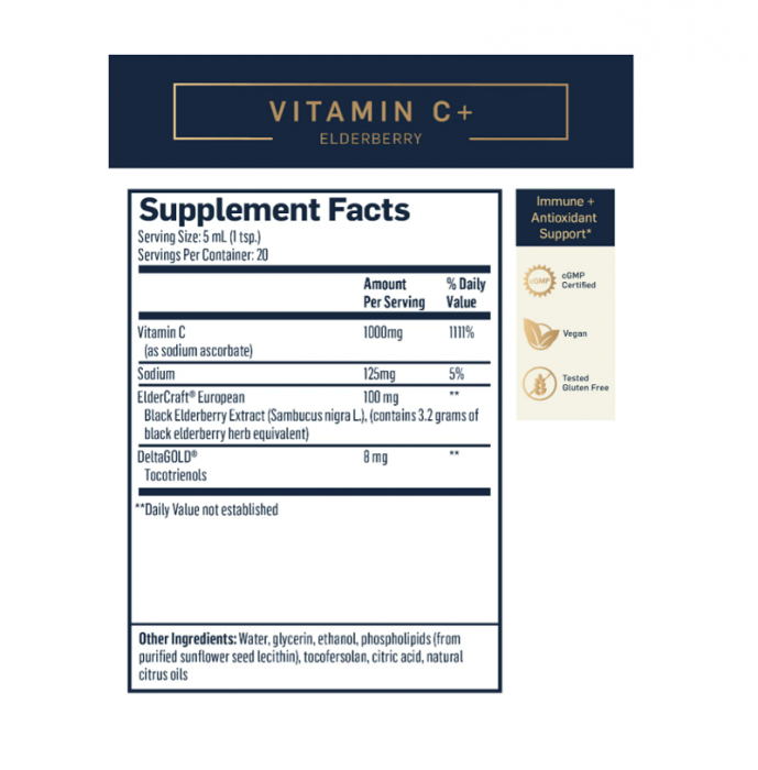 Liposomal Vitamin C + Elderberry Quicksilver Scientific [2]