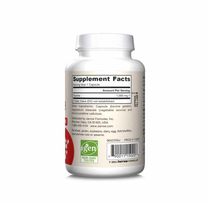 Taurine 1000mg 100 capsule - Jarrow Formulas [2]