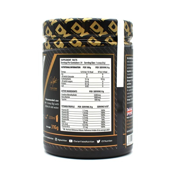 The Creatine 316g 39 Portii Strawberry - Dorian Yates [2]