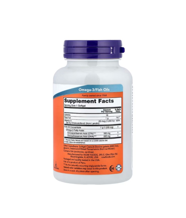 Tri-3D Omega 330 EPA / 220 DHA 90 capsule moi - NOW Foods [2]