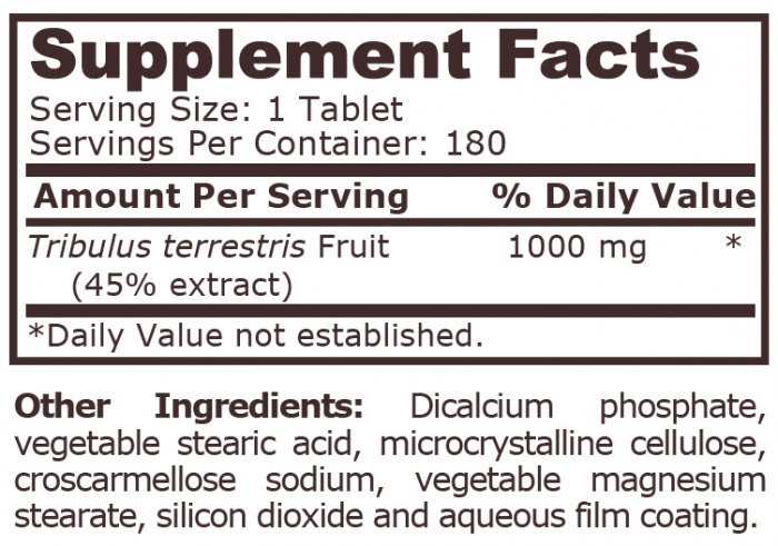 Tribulus Terrestris 180 tablete - Pure Nutrition [2]