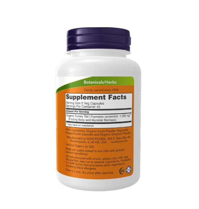 Turkey Tail 500mg 90 capsule - Now Foods [2]