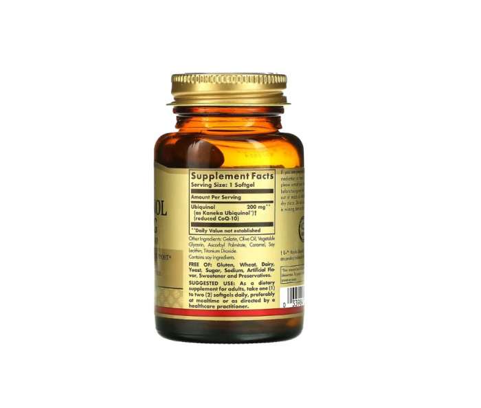 Ubiquinol 200 mg (Reduced CoQ-10) 30 capsule moi - Solgar [2]